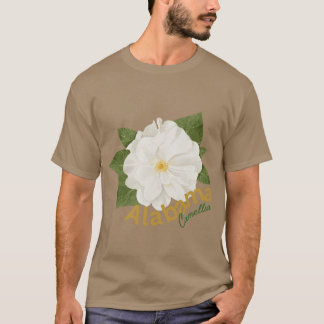 T-shirt Sticker à fleurs Camellia State Alabama