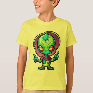 T-shirt Sticker Alien pour la paix