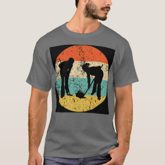 T-shirt Sticker Curler Vintage de curling