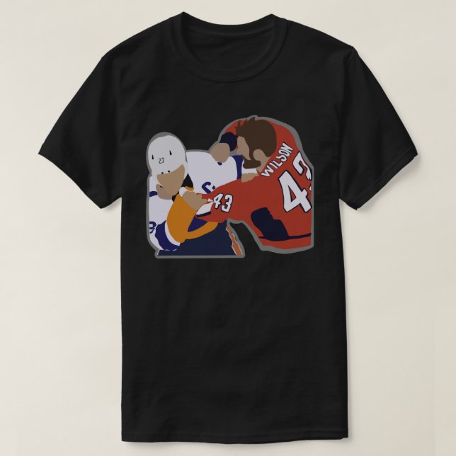 T-shirt Sticker de combat Tom Wilson (Design devant)