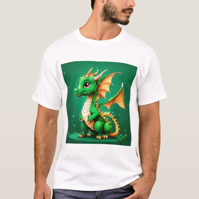 T-shirt "Sticker de la famille Dragon Enchantant" (Devant)