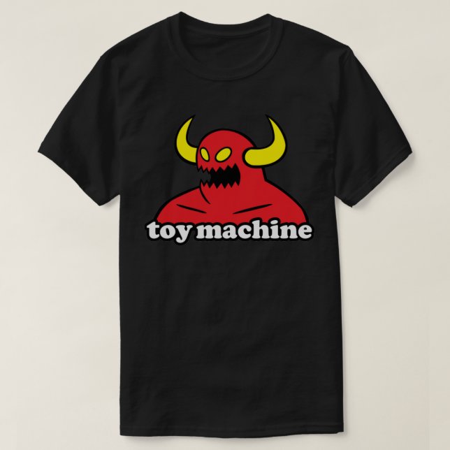 T-shirt Sticker de logo de la machine à jouets (Design devant)