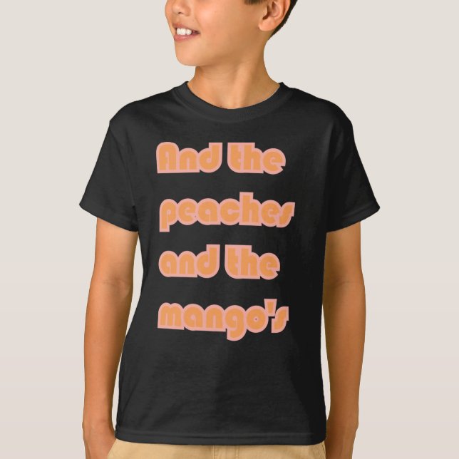 T-shirt Sticker de Mango Peaches (Devant)