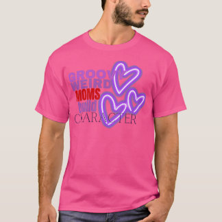 T-shirt Sticker de personnage de construction de mamans bi