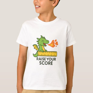 T-shirt Sticker de règle de dragon de dessin animé - école