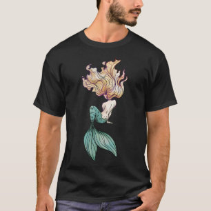 T-shirt Sticker de sirène blonde