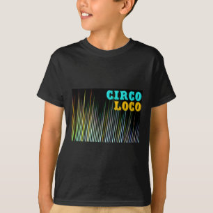 T-shirt Sticker de texte de la bande de couleur Circo