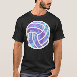 T-shirt Sticker de volley-ball holographique