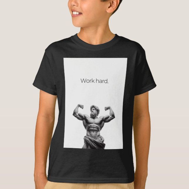 T-shirt Sticker dur de travail1 (Devant)