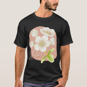 T-shirt Sticker en fleurs de l'État du Delaware Oversi