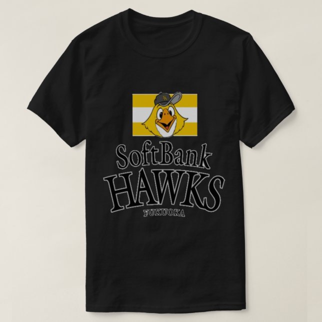 T-shirt Sticker Fukuoka Soft Bank Hawks (Design devant)