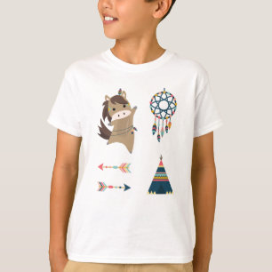 T-shirt Sticker indien Horse Set Ponny Rider Dream Catcher