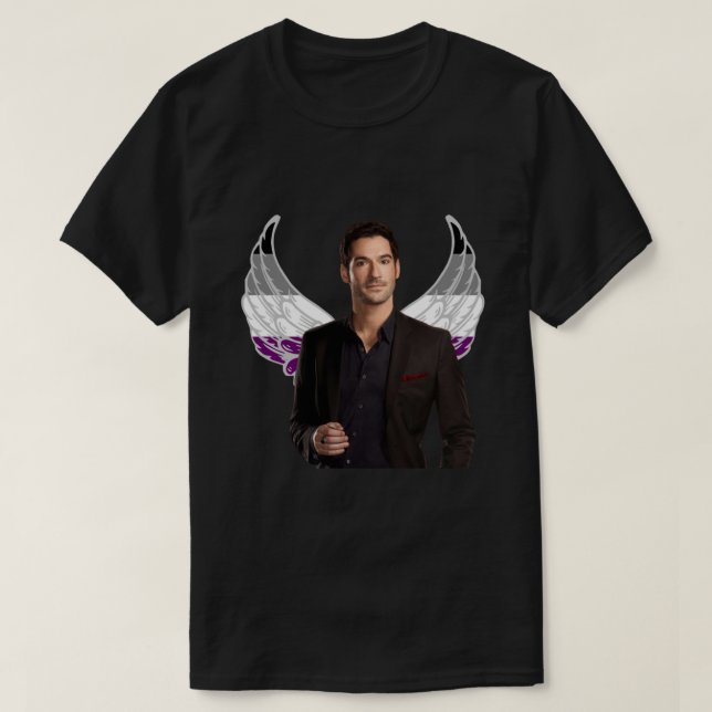 T-shirt Sticker Lucifer Ace Pride (Design devant)
