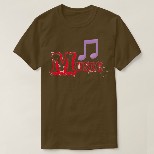 T-shirt sticker Music (Design devant)