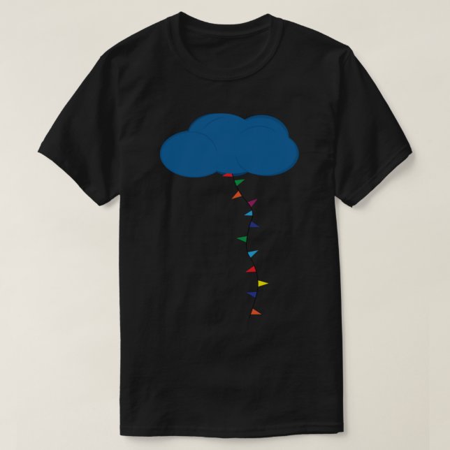 T-shirt Sticker Nope Movie Cloud (Design devant)
