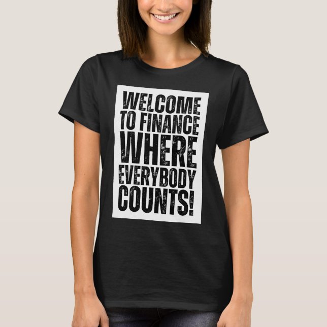 T-shirt Sticker Office Finance (Devant)