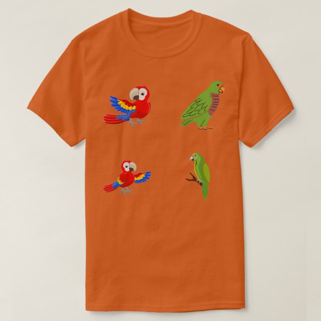 T-shirt Sticker Pack Parrot 10 (Design devant)
