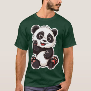 T-shirt Sticker Panda Buddy Exuberant 2