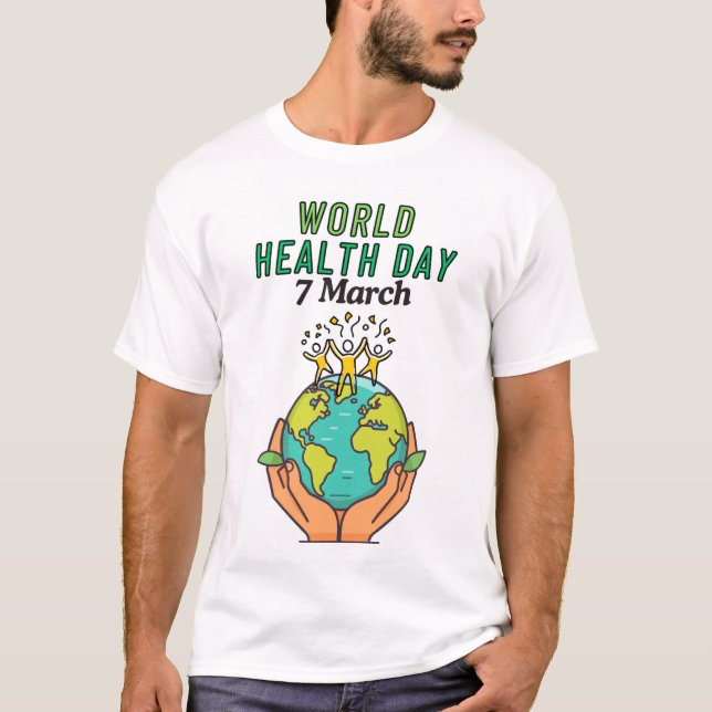T-shirt Sticker PNG de la Journée mondiale de la santé pou (Devant)