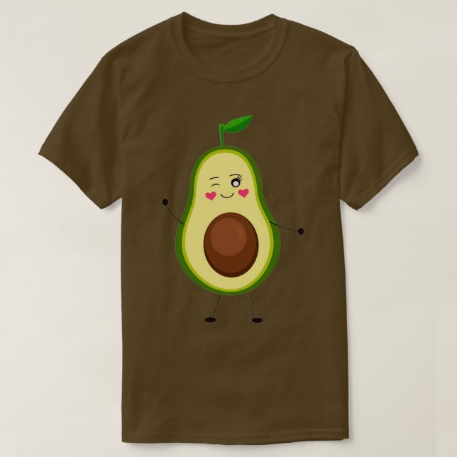 T-shirt sticker pour avocat mignon (Design devant)