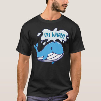 T-shirt Sticker pour baleines Stickers amusant Oh Whale An