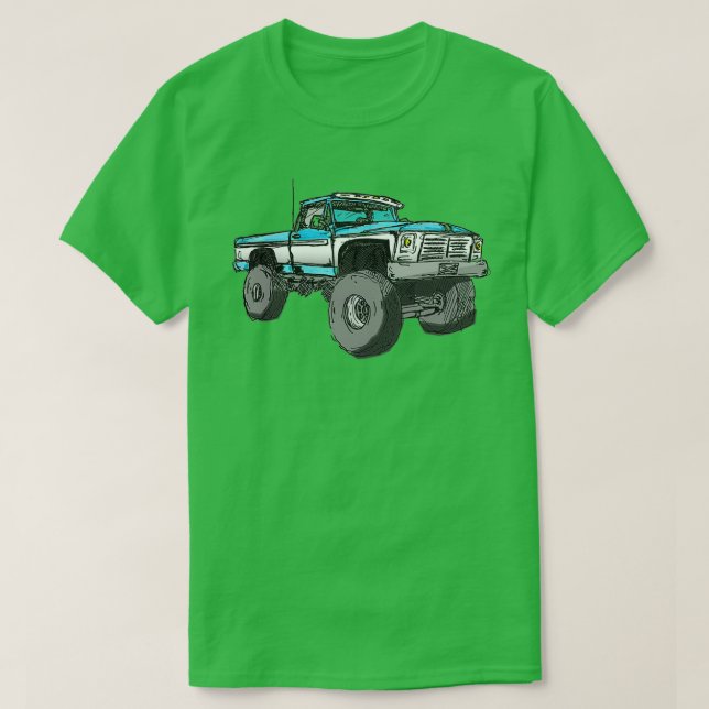 T-shirt Sticker pour camion élévé (Design devant)