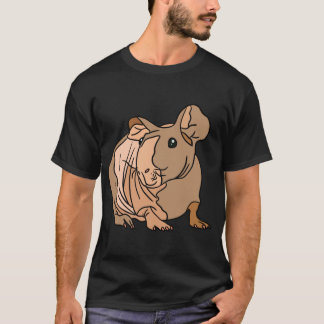 T-shirt Sticker pour cochon de Guinée maigre