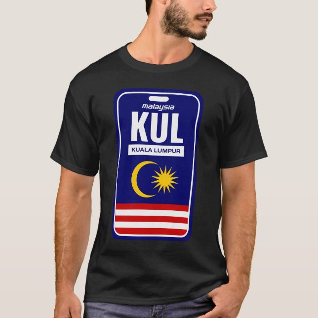 T-shirt Sticker pour étiquette de bagages Kuala Lumpur (Ko (Devant)