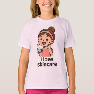 T-shirt Sticker pour fille de soins mignons - Caricature a