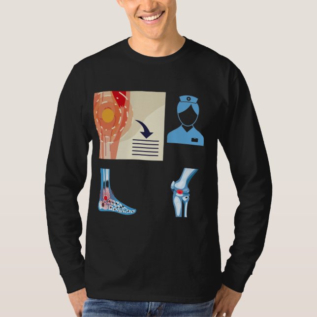 T-shirt Sticker pour infirmière de rhumatologie - Nur de r (Devant)