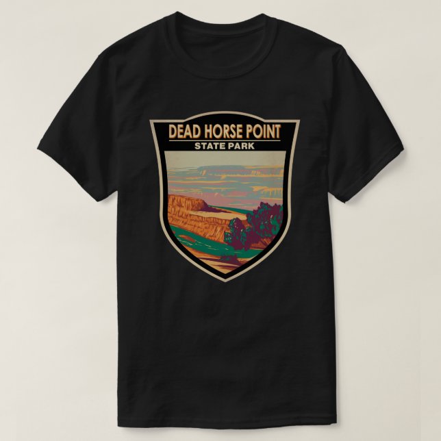 T-shirt Sticker pour insigne Dead Horse Point State Park U (Design devant)