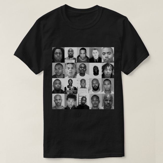 T-shirt Sticker pour les violeurs Mugshots.png (Design devant)