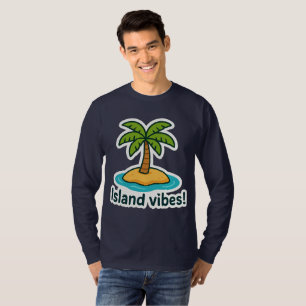 T-shirt Sticker pour palmier à vibes de l'île tropicale