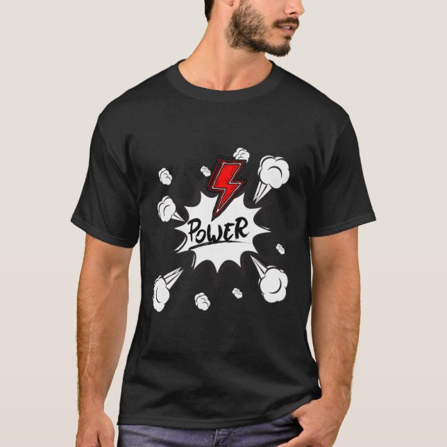 T-shirt Sticker Power Puff (Devant)