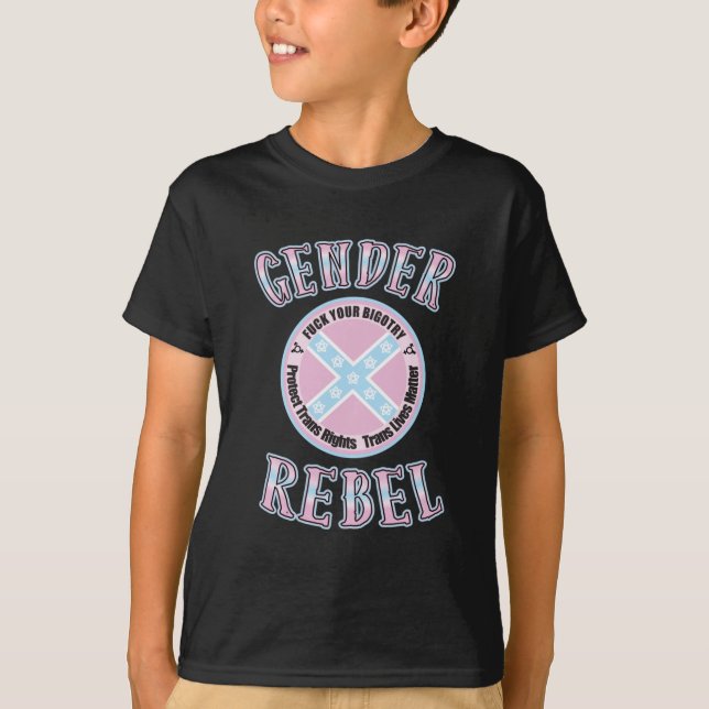 T-shirt Sticker Rebel genre (Devant)