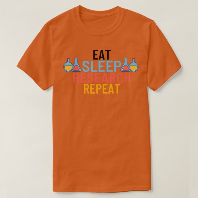 T-shirt Sticker répété pour la recherche sur le sommeil (Design devant)