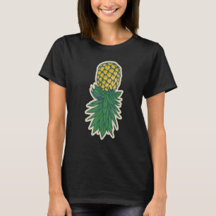 T-shirt Sticker Retro Swinger Upside Down Pineappy