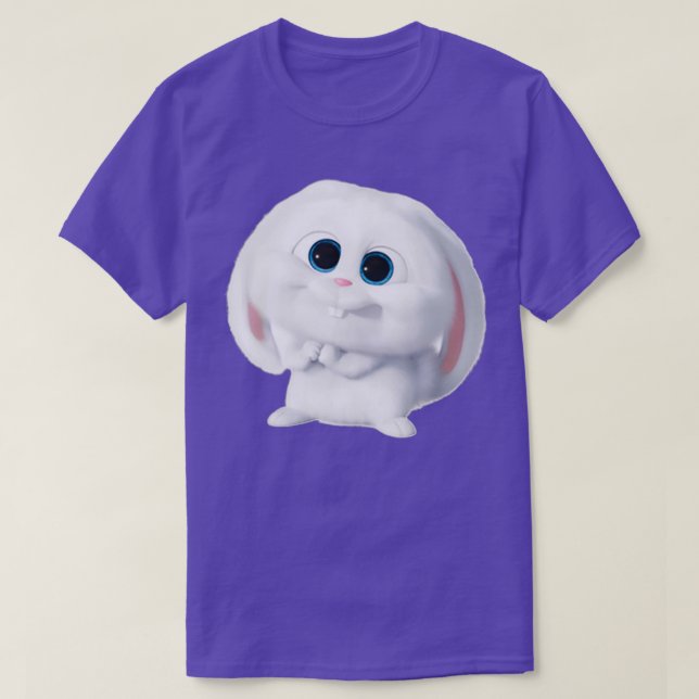 T-shirt Sticker Snowball Rabbit Animal Secret Vie Stick  (Design devant)
