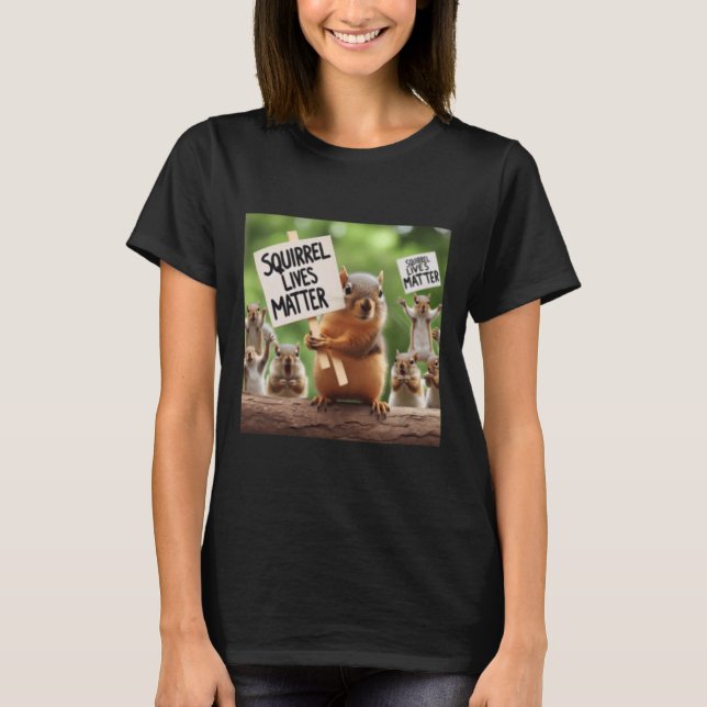 T-shirt Sticker Squirrel Lives (Devant)