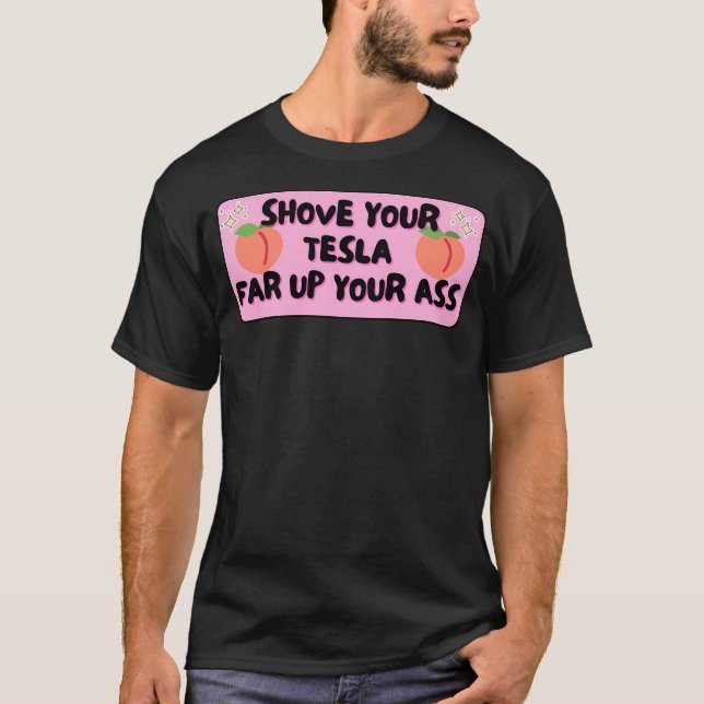 T-shirt Sticker Tesla Bumper (Devant)