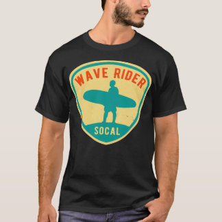 T-shirt Sticker vintage Surf Wave Rider California Surf