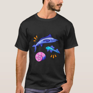 T-shirt Stickers de poisson de combat mignons Stickers hol