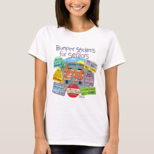 T-shirt Stickers pare-chocs pour les aînés Cartographie