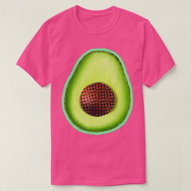T-shirt Stickers parties scintillant Avocado (Design devant)