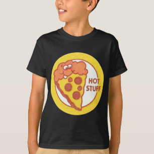 T-shirt Stickers Scratch vintage et Sniff Pizza Hot Stups