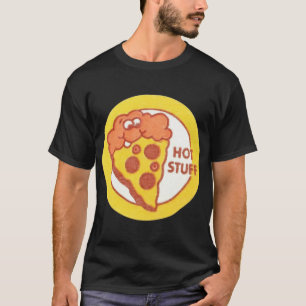 T-shirt Stickers Scratch vintage et Sniff Pizza Hot Stups