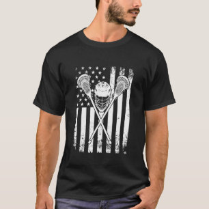 T-shirt Sticks de crosse Drapeau Américain Hommes W
