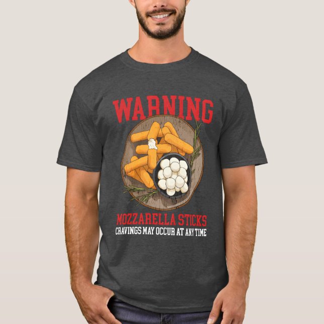 T-shirt Sticks Mozzarella Cravings Sticks Fromage vintage (Devant)