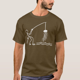 T-shirt Sticule de méduse Figure Jellyfish Fishing Jelly F