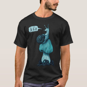 T-shirt Sticule d'escargot bleu rude